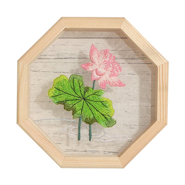 Embroidery Starter Kit Creative DIY Clear Cross Stitch Hoop Cross Stitch Kit