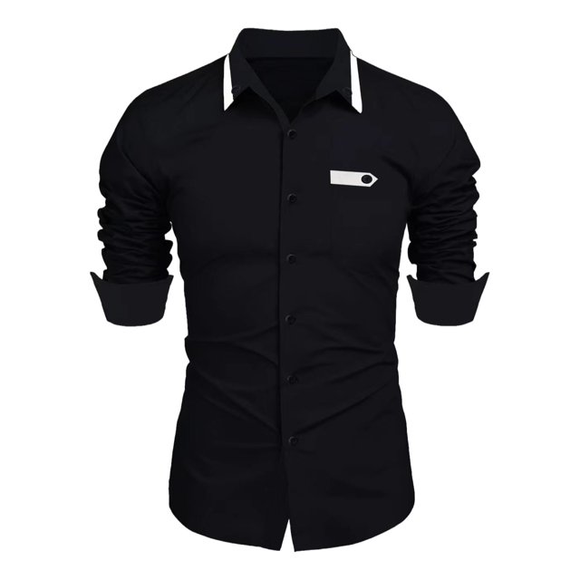 GigrtiJin Mens Button down Shirts Fall Long Sleeves Loose Solid Color Shirts Casual Fashion Work Tops Blouses