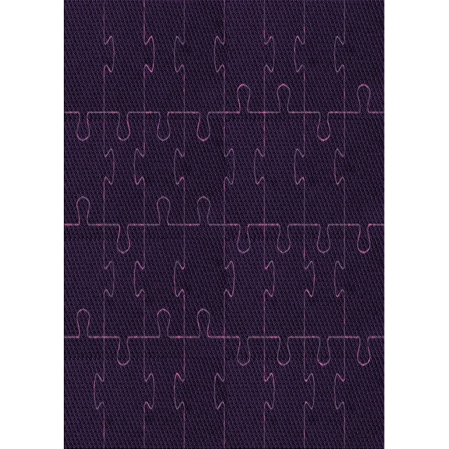 Ahgly Company Machine Washable Indoor Rectangle Transitional Purple Iris Purple Area Rugs, 2' x 3'