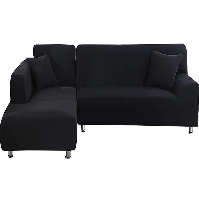 Moonsaad Stretch Couch Slipcovers, Sectional L-Shape Corner Sofa Covers, 1/2/3Seats Sofa Protector Covers