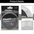thumbnail image 3 of Bgsha 100M FluoroFishing Lure Line 4.13-34.32LB Leader Soft Line, 3 of 9