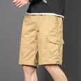 thumbnail image 4 of Weiqiqre Shorts d'Été Décontractés pour Hommes à Multiples Poches, Unis, à Fermeture Éclair, Poignets à Cordon, Pantalons Parfaits pour la Fin de Semaine, le Golf, la Randonnée et les Activités de Plein Air en Toutes Saisons, 4 of 4