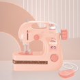 thumbnail image 2 of HILABEE Kids Portable Sewing Machine Development Toys Household Appliance Role Play Toy Pink, 2 of 8