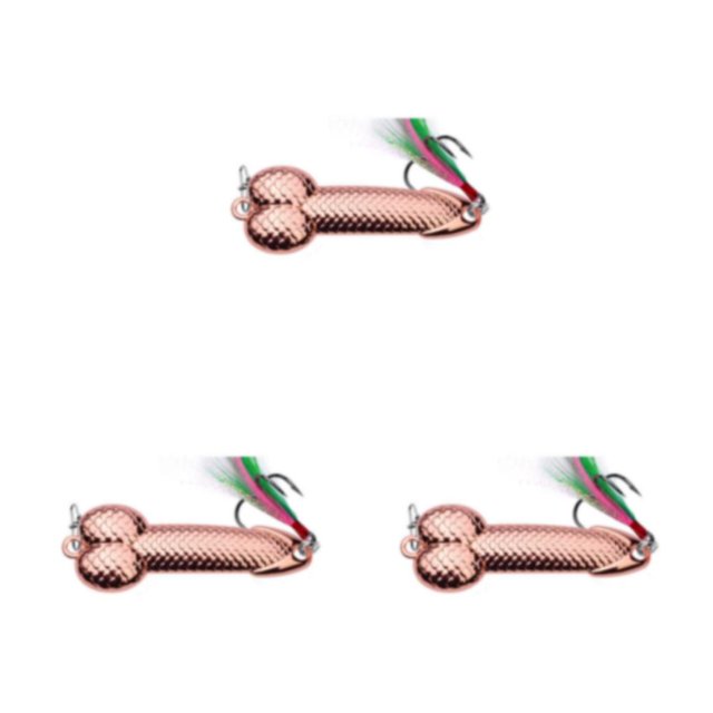 relayinert Metal Glitter Fishing Lure For Attracting Fish In Various Fishing Environments Suitable For Most Rose Gold 3g 3Set