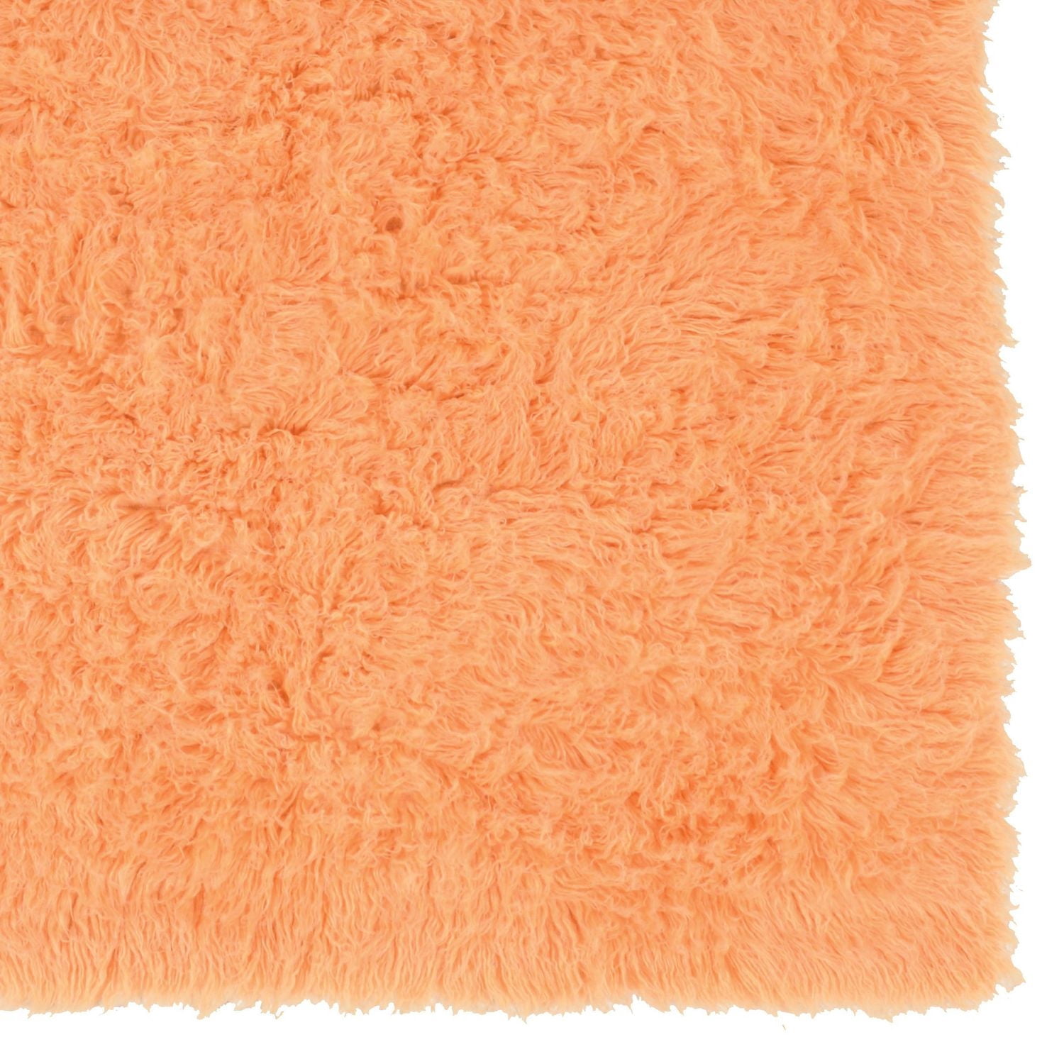 New Flokati 1400gr 2' x 3' Accent Rug, Sherbet