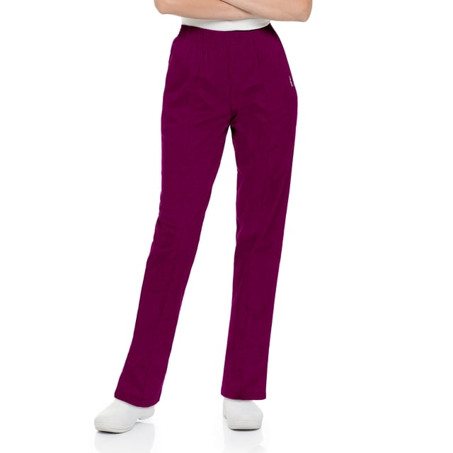 Landau Essentials Pantalon d'Uniforme Médical Coupe Décontractée pour Femmes, Noir, 1 Unité