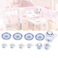 thumbnail image 1 of Greensen Porcelain Tea Miniature,1:12 Dollhouse Kitchen Miniature 15pcs Porcelain Flower Tea Cup Set Decor Collection, Tea Dollhouse Miniature, 1 of 8