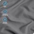 thumbnail image 4 of Bare Home Pillowcase Set - Premium 1800 Collection - Double Brushed - Ultra Soft - Standard Size, Gray, 4 Count, 4 of 7