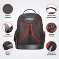 thumbnail image 3 of TOPEX 18 Inch Tool Backpack, 21 Pockets Inside and Outside Tool Organiser, Premium Fabric Tool Bag with Tough Bottom, for Home  and Workshop Organisations, 3 of 11