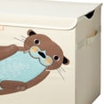 thumbnail image 3 of 3 Sprouts Collapsible Toy Chest Storage Bin for Kids Playroom, Otter, 3 of 8
