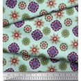 thumbnail image 3 of Soimoi Poly Georgette Fabric Mandala Kaleidoscope Print Sewing Fabric Yard 52 Inch Wide, 3 of 3