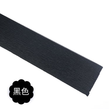 Nvzi Premium Italian Crepe Paper Roll Heavy-Weight 180 Gram,Black
