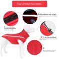 thumbnail image 2 of relayinert Polyester Fait Veste pour Chiens Durable et Anti-Rayures Exquise Artisanat Chiens Réfléchissants Veste Bleu Sûr 2XL, 2 of 6