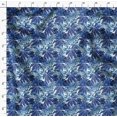 thumbnail image 4 of Soimoi Blue Cotton Jersey Fabric Tropical Leaves Fabric Prints By Yard 58 Inch Wide, 4 of 5