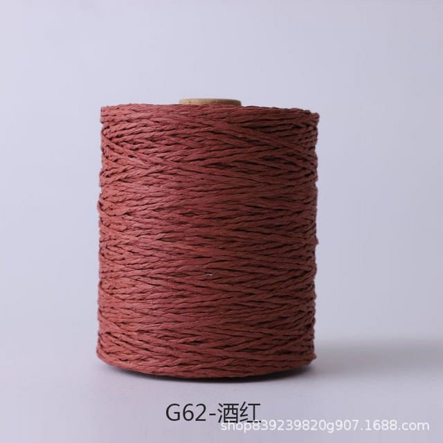 280 Meter Colorful Threads Natural Raffia Straw Yarn for Bag Handbag Cushion Basket Hat Knitting Material Crochet Yarn Handcraft
