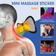 thumbnail image 3 of Portable Mini Massager with 5 pcs Free Gel Pads, Mini Neck Massager Cervical Massage Soothing Pain, Back Massagers, 8 Modes Adjustable Whole Body Massager, 3 of 6