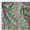 thumbnail image 4 of Soimoi Green Poly Georgette Fabric Leaves & Floral Artistic Decor Fabric Printed Yard 52 Inch Wide, 4 of 5