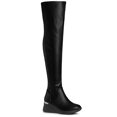 thumbnail image 1 of Unique Bargains Bottes à Plateforme au-Dessus du Genou à Talon Compensé pour Femmes, 1 of 7
