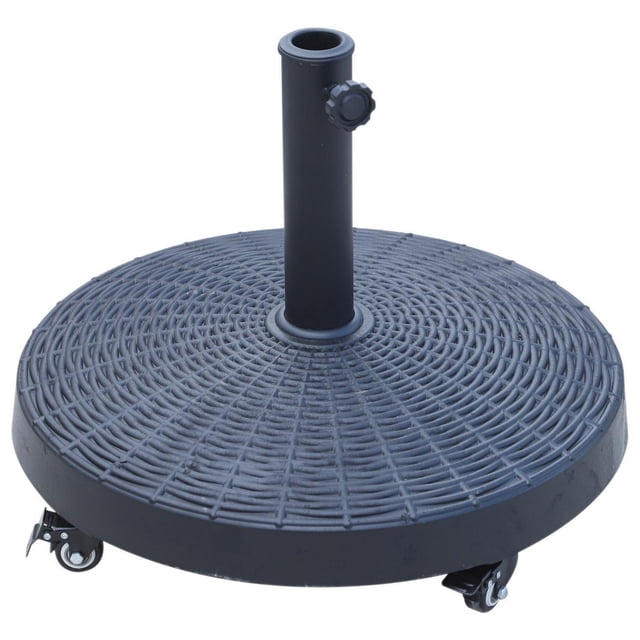 Outsunny 20.5" Round Resin Patio Umbrella Base