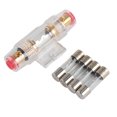 thumbnail image 2 of Box Holder,Car Auto Vehicle Stereo Audio AGU  Box Holder Block 8 Gauge Wire With 4Pcs 60Amp, 2 of 8
