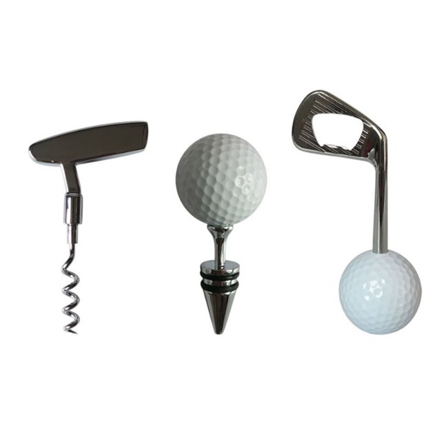 Maytalsory 3pcs Wine Opener Set Bottle Golf Shaped Beer Zinc Labor-Saving Openers Multifunctional Kitchen Parties