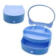 thumbnail image 1 of Girl Jewelry Box Lovely Cat 2-Layer Jewelry Case Jewelry Container with Mirror, 1 of 10