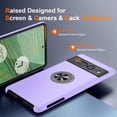 thumbnail image 4 of KOMI for Google Pixel 7 Pro Case, Slim Fit Case for Pixel 7 Pro with Ring Holder Kickstand,[Military Grade Drop Tested] Dual Layer Shockproof Protective Phone Case for Pixel 7 Pro 6.7", Purple, 4 of 5