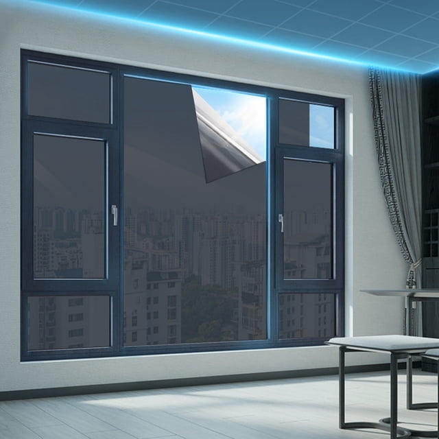 Bdday Reflective Window FilmHeat Control Window Tint Self-Adhesive Daytime Seclusion Window Tint Film For Home And Office