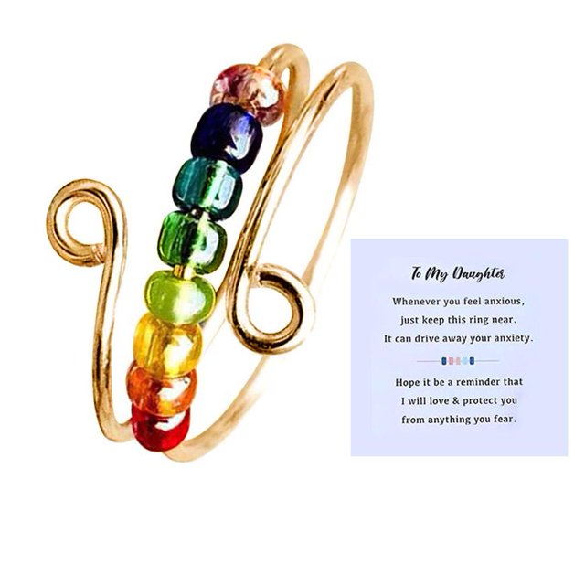 Perles Anti-Stress Fidget 10 Boules Perles Ajustables Ouverture Doigt S7A2