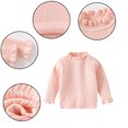thumbnail image 4 of KYAIGUO Chandail à Enfiler pour Filles Tout-Petits 1-8T, Bébé, Chaud, Col Rond, Tricot à Fleurs, 4 of 9