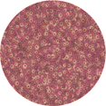thumbnail image 1 of Ahgly Tapis Rond Lavable en Machine Intérieur Transitionnel Orange Lever de Soleil, 7 Pieds Rond, 1 of 7