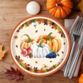 thumbnail image 2 of Disposable Thanksgiving Plates 20 Pack Pumpkin Maple Leaf Design 7 in Paper Dinner Plates for Fall Party Supplies and Table Decorations, 2 of 7
