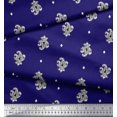 thumbnail image 3 of Soimoi Moss Georgette Fabric Diamond & Paisley Block Decor Fabric Printed Yard 42 Inch Wide, 3 of 3