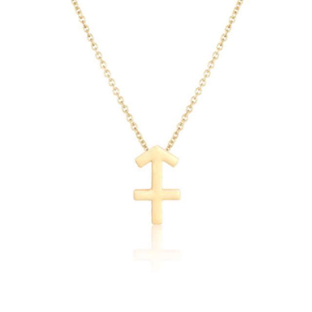 Constellation Theme Friendship Necklace Creative Comfortable Ins Exquisite Durable Rust-proof Lightweight Fashion Accessory Sagittarius gold