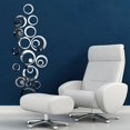thumbnail image 1 of Circles Mirror Style Removable Decal Vinyl Art Wall Sticker Home Decor, 1 of 3
