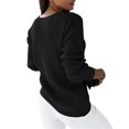 thumbnail image 4 of LUXUR Women Chunky Knitted Sweaters Knitwear Chic Pullover Black M, 4 of 4