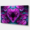thumbnail image 2 of Cœur Mystique Froid Violet - Impression d'Art Floral sur Toile, 2 of 3