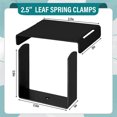 thumbnail image 2 of Leaf Spring Clamp Kit 4 Pcs Stainless Steel for Vehicles Stabilizing Control, 2 of 3