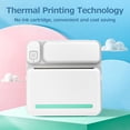 thumbnail image 4 of Imprimante Thermique Portable Format de Poche Imprimante Sans Fil Fonctionnement Simple Prise en Charge des Photos Notes Erreurs Texte Mémo Impression Vert, 4 of 7