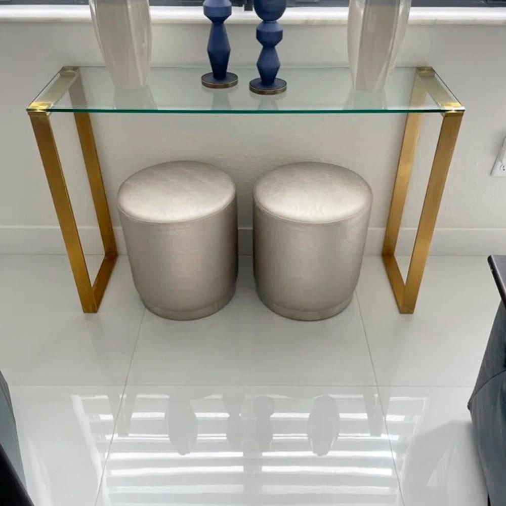 Heavenly Collection Table console dorée moyenne