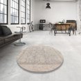thumbnail image 3 of Ahgly Company Indoor Square Abstract Desert Sand Beige Oriental Area Rugs, 3' Square, 3 of 6