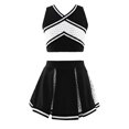 thumbnail image 1 of Sinleey Costume de Danseuse pour Filles avec Jupe Plissée Noir 12, 1 of 5