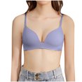 thumbnail image 1 of Qertyioot Women's Everyday Smooth Wireless Bra, Full Coverage Shaper Bralettes with Strategic Support for Comfort, 1 of 4