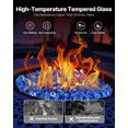 thumbnail image 3 of VEVOR 35 LBS Fire Glass 1/2-Inch Fireplace Glass Rocks for Fire Pit Table Cobalt Blue, 3 of 9