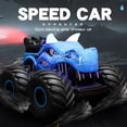 thumbnail image 3 of Remote Control Car  2.4GHz Trucks for Boys Girls with Light  Sound & Spray  Gift for Kids 3-8  Blue, 3 of 17