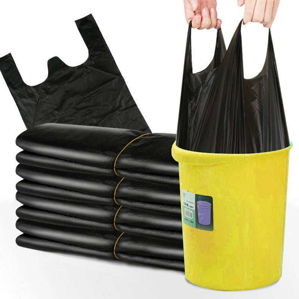 50PCS Large Garbage Bags Black Thicken Disposable Environmental Waste Bag Privacy Plastic Trash Bags