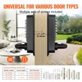 thumbnail image 4 of VEVOR Mechanical Keyless Entry Door Lock, 14 Digit Keypad, Water-proof Zinc Alloy, Double-sided Embedded Outdoor Gate Door Locks Set with Keypad and Handle, Easy to Install, for Garden, Garage, Yard, 4 of 9
