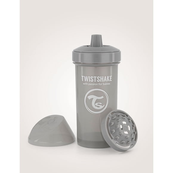 Twistshake Kid Cup 360ml Spill-Proof Pastel Grey 12+m