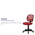 thumbnail image 2 of Mid-Back Red Mesh Swivel Task Chair, 2 of 9