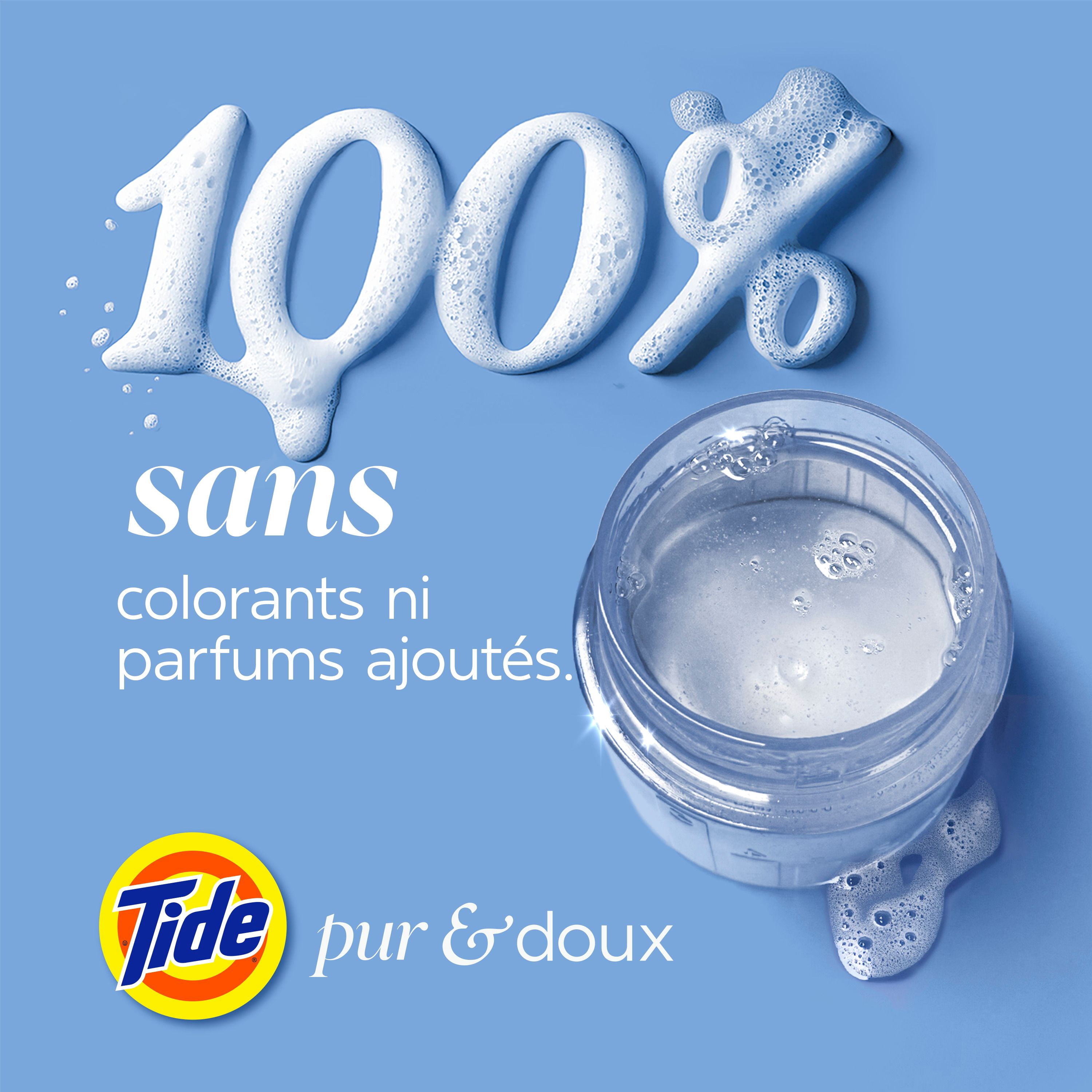 Tide Pur & Doux Détergent à Lessive Liquide, Tide Détergent à Lessive, Détergent à Lessive Propre, 1 Litre, 25 Brassées